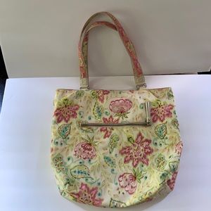 DENA | Floral Reversible Cotton Canvas Tote